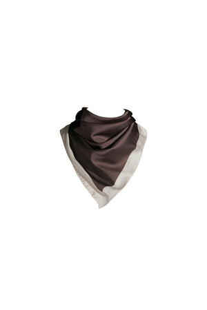 Ayana Silk Scarf in Coffee and Crema