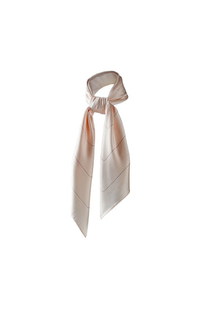 Ayana Silk Scarf in Crema and Aloe