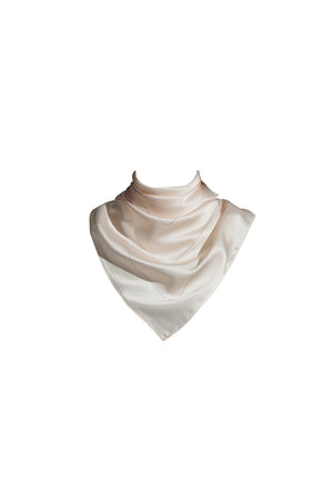 Ayana Silk Scarf in Crema Square