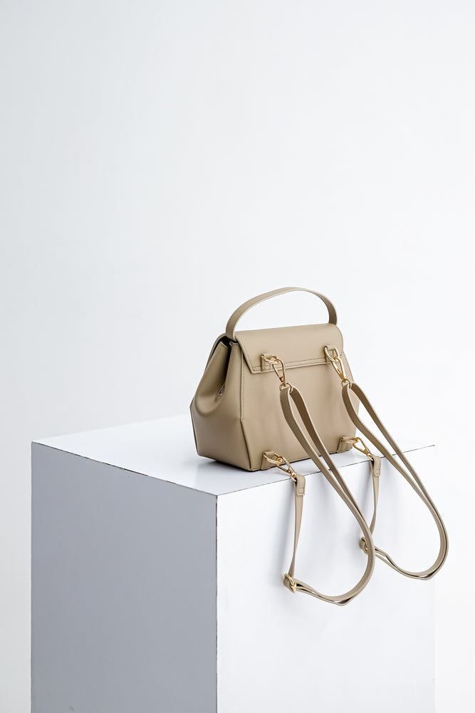 Mini Liora Backpack in Taupe