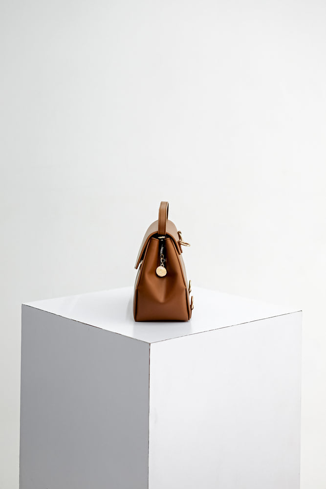 Mini Liora Backpack in Hazel-Brown