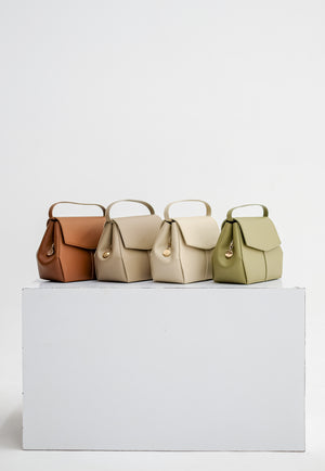 Mini Liora Backpack in Taupe
