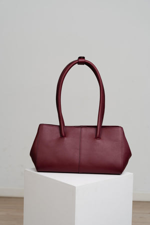 Tortee Baguette Bag in Red Wine