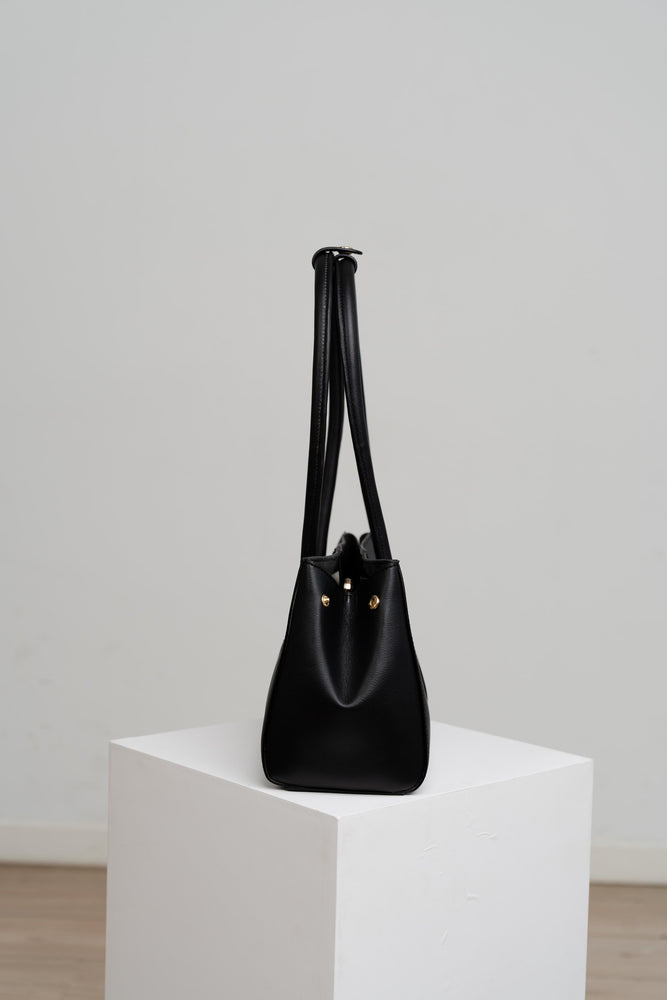 Tortee Baguette Bag in Black