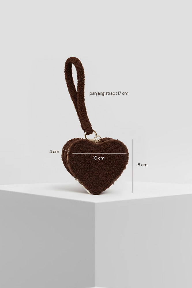 Esme Wristlet in Brownie Plush