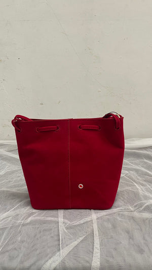 SAMPLE/DEFECT SALE - Taffy Bucket Bag in Red