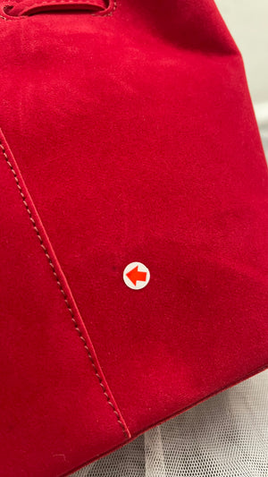 SAMPLE/DEFECT SALE - Taffy Bucket Bag in Red