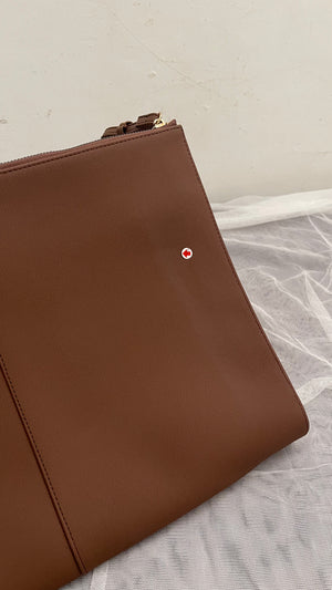 SAMPLE/DEFECT SALE - Gia Laptop Sleeve in Brunette