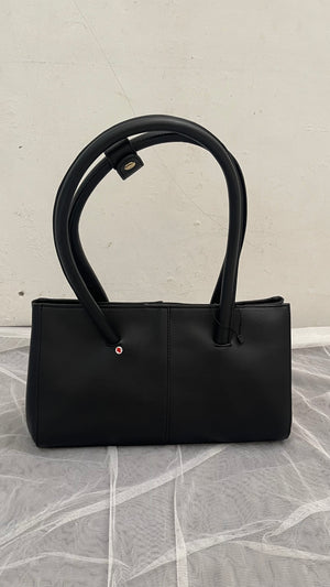 SAMPLE/DEFECT SALE - Tortee Baguette Bag in Black