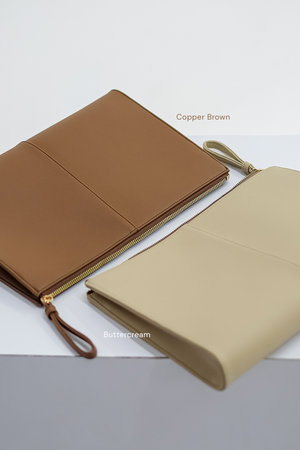 Levaya iPad Sleeve in Copper Brown