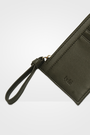 Lou Card Holder in Olive