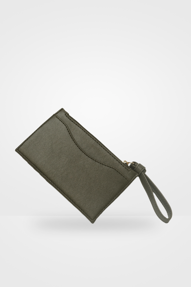 Lou Card Holder in Olive