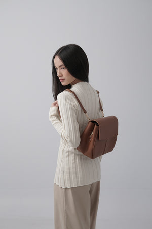 Medium Liora Backpack in Hazel-Brown