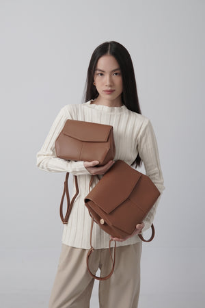 Medium Liora Backpack in Hazel-Brown