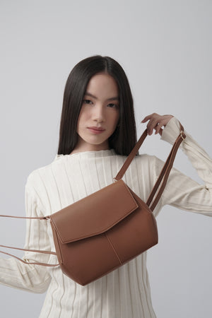 Mini Liora Backpack in Hazel-Brown