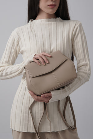 Mini Liora Backpack in Taupe