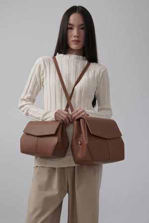 Mini Liora Backpack in Hazel-Brown