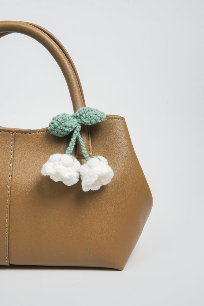 Bell Flower Handle Hugger in White - Small