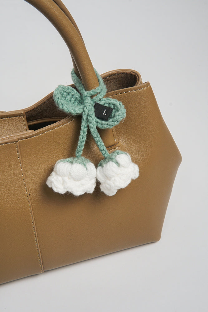 Bell Flower Handle Hugger in White - Small