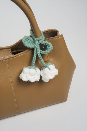 Bell Flower Handle Hugger in White - Small