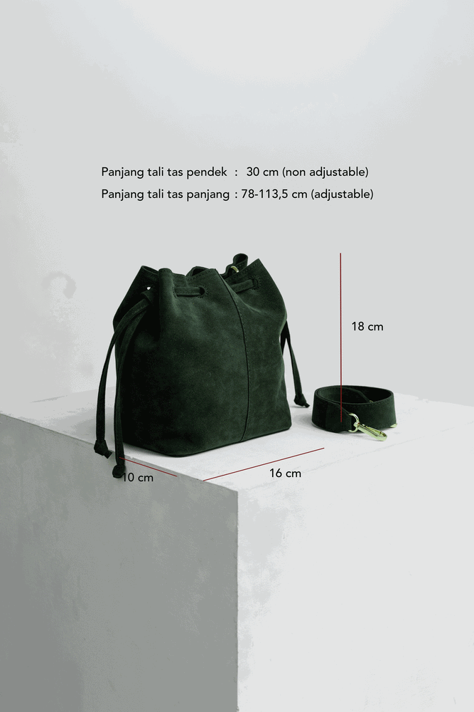 Taffy Bucket Bag in Green Series