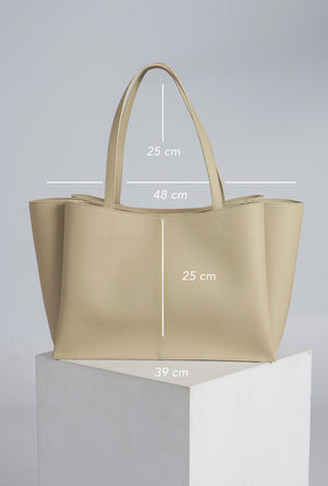 Margo Everyday Tote in Buttercream