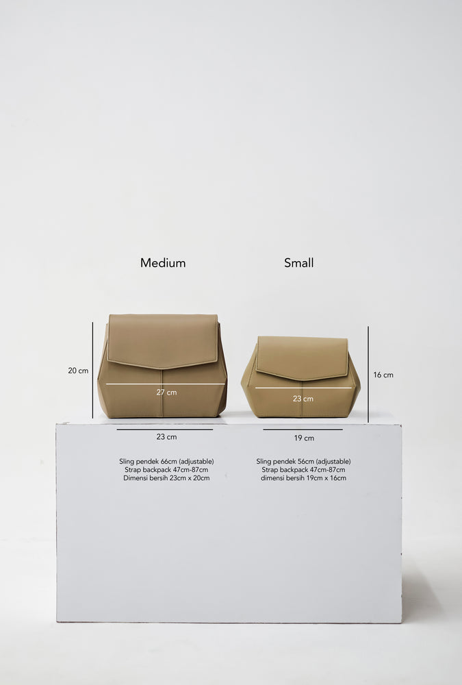 Mini Liora Backpack in Taupe
