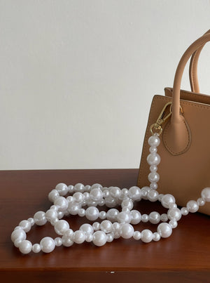 Ocean Pearl Strap in White Pearl - Bag Accessories